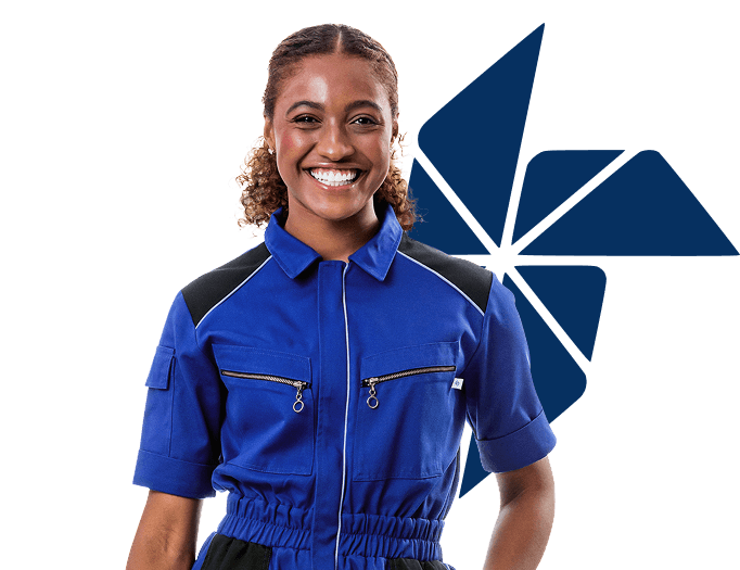 Profissional usando uniforme Ideal Work