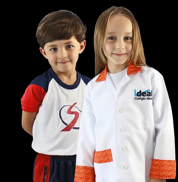 Crianças vestindo uniformes escolares Ideal Work